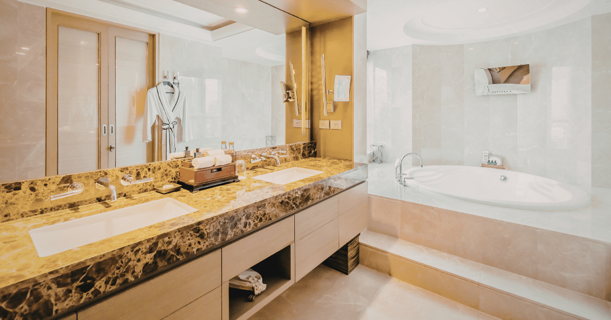 Can Rainforest Brown Marble Be Used in Bathrooms?