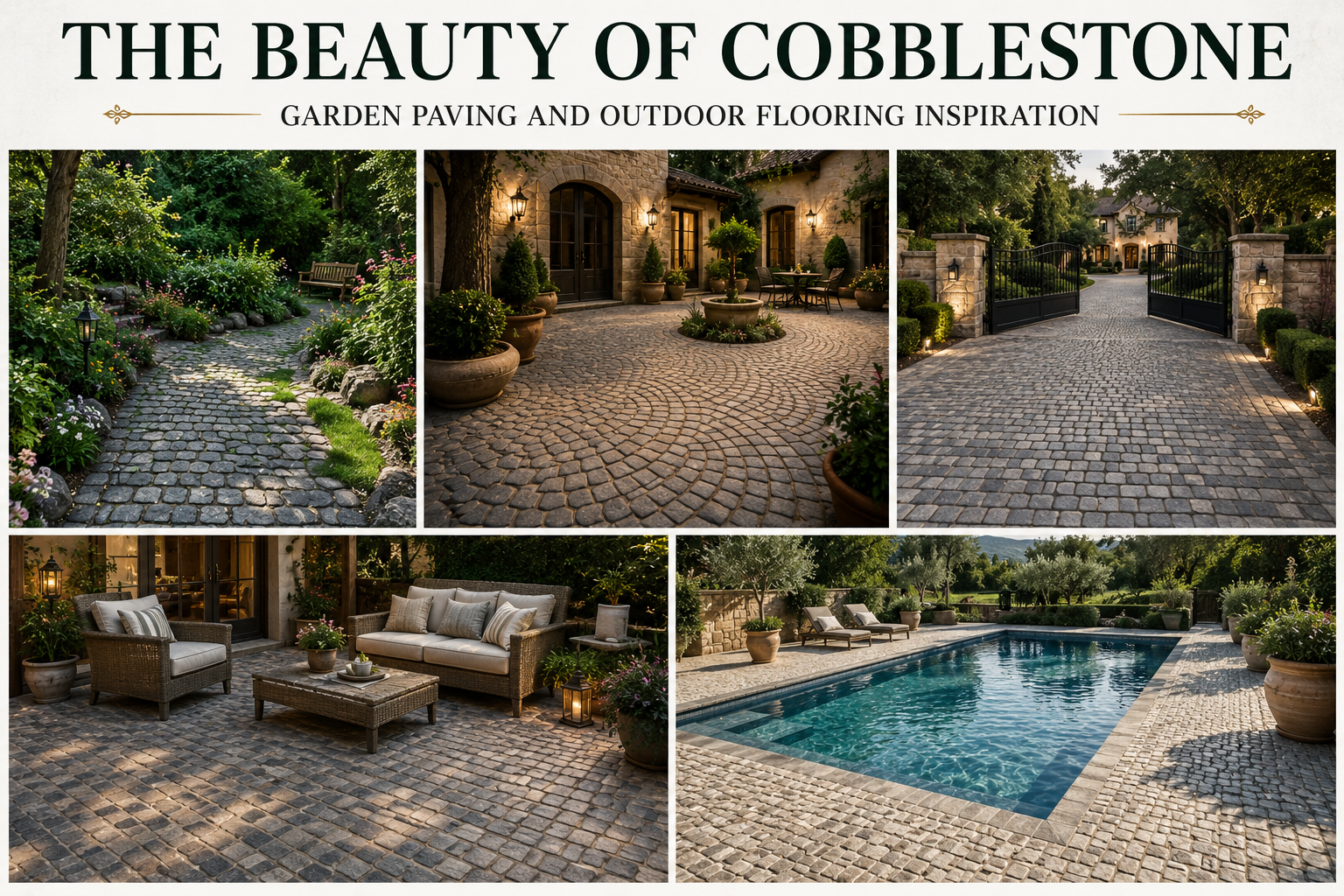 The Beauty of Cobblestone: Garden Paving and Outdoor Flooring Inspiration